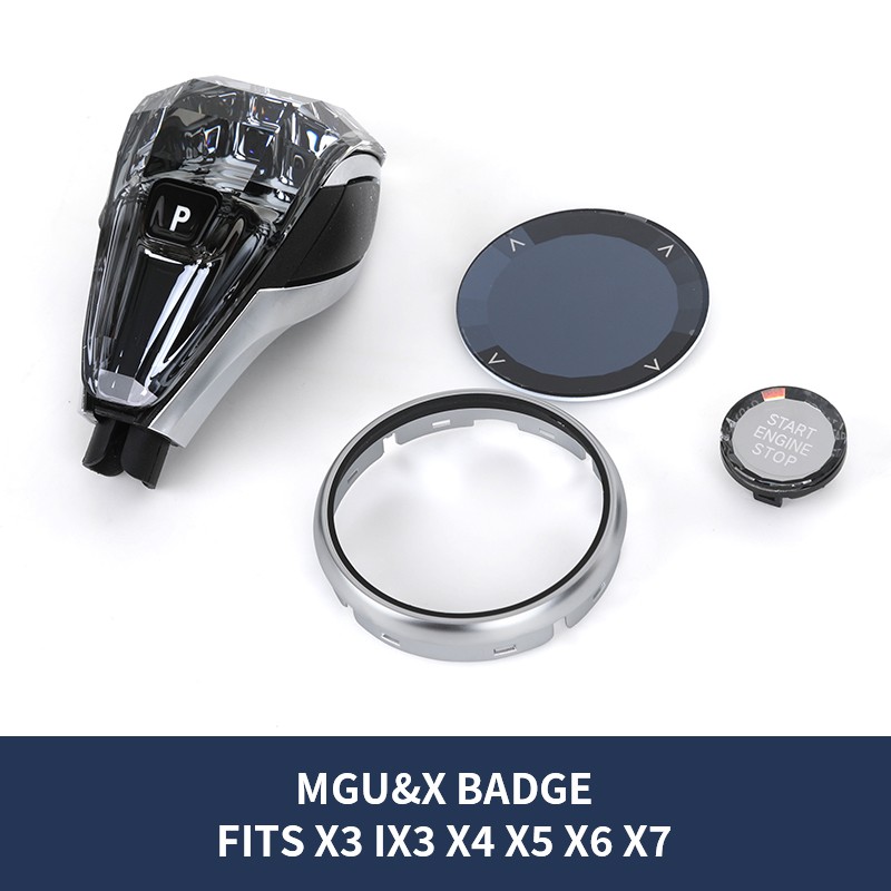 BMW X3 F25 IX3 X4 F26 X5 F15 X6 F16 X7 G07 এর জন্য ক্রিস্টাল গিয়ার শিফট নব